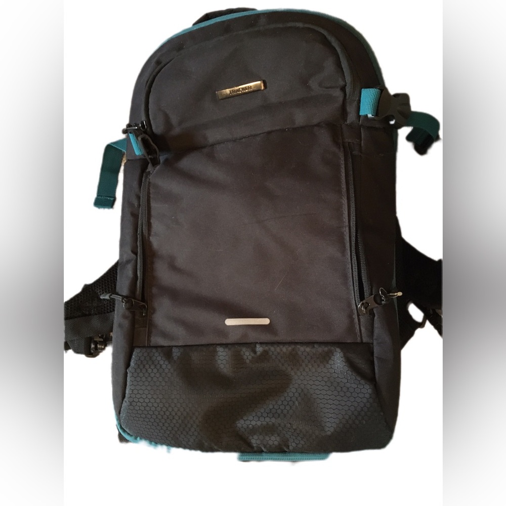 Black and Teal Tracker Backpack